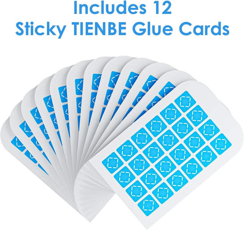 TIENBE 12 Pack Magnetism Glue Cards Indoor Plug-in Fly Trap Refill Pack for Indoor Fly Trap - Image 2